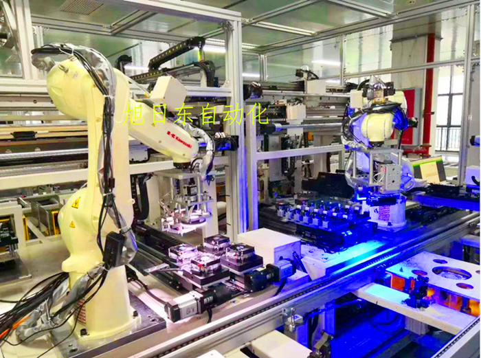 電腦組裝線風(fēng)扇機器人裝配站