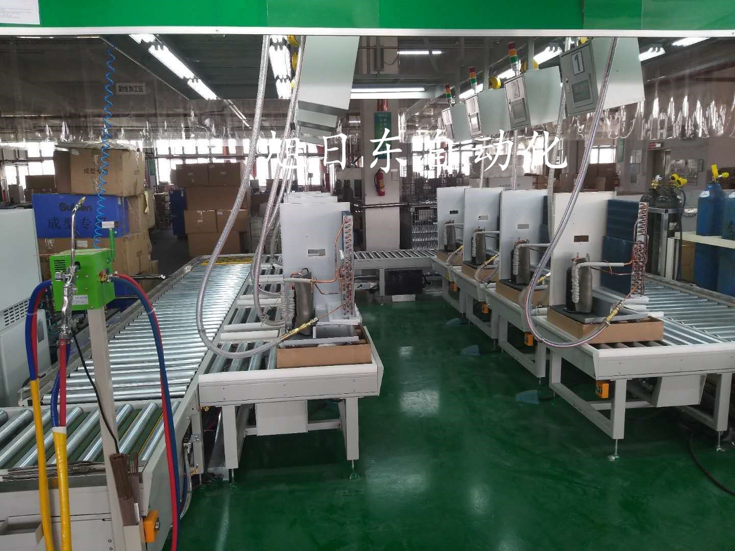 冷風(fēng)機(jī)在線測(cè)試生產(chǎn)線